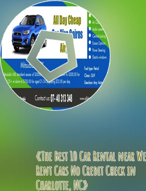 Cheap car rentals near me no credit check