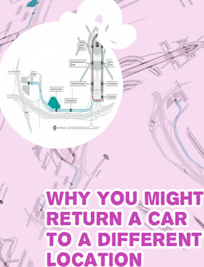 Drop off rental car different location
