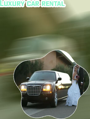 Luxury car rental for wedding